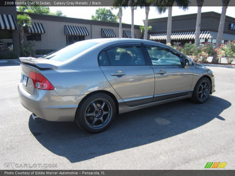 Galaxy Gray Metallic / Black 2008 Honda Civic Si Sedan