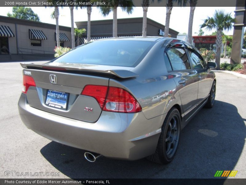 Galaxy Gray Metallic / Black 2008 Honda Civic Si Sedan
