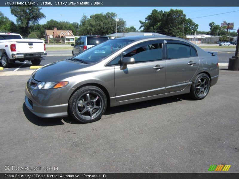 Galaxy Gray Metallic / Black 2008 Honda Civic Si Sedan