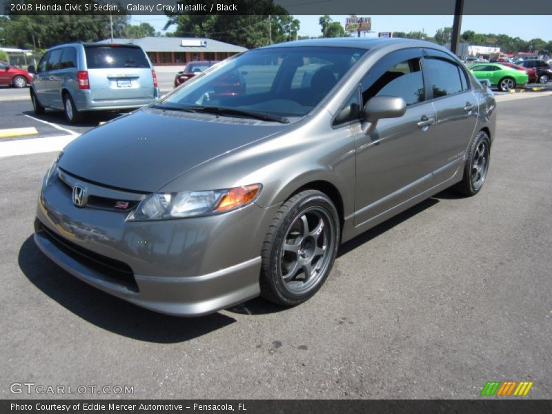 Galaxy Gray Metallic / Black 2008 Honda Civic Si Sedan