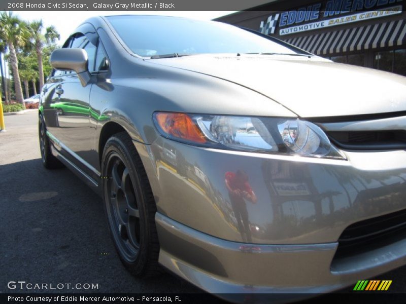 Galaxy Gray Metallic / Black 2008 Honda Civic Si Sedan