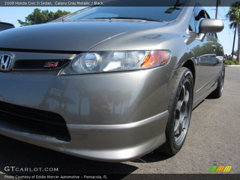 Galaxy Gray Metallic / Black 2008 Honda Civic Si Sedan