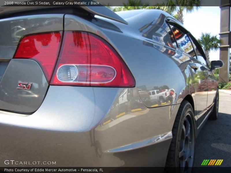 Galaxy Gray Metallic / Black 2008 Honda Civic Si Sedan