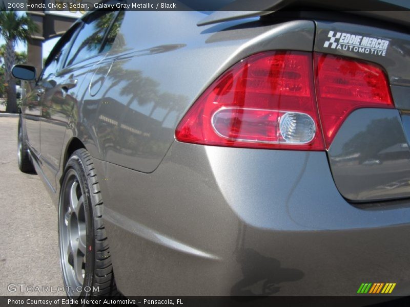 Galaxy Gray Metallic / Black 2008 Honda Civic Si Sedan