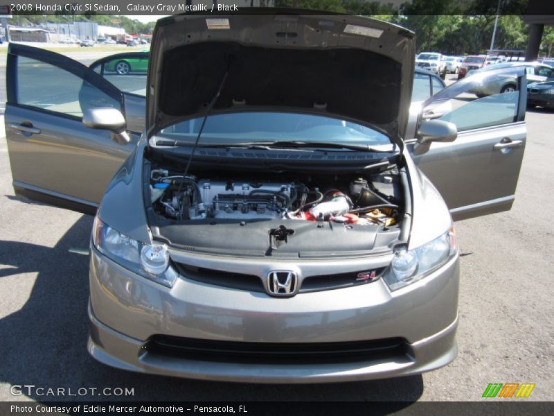 Galaxy Gray Metallic / Black 2008 Honda Civic Si Sedan