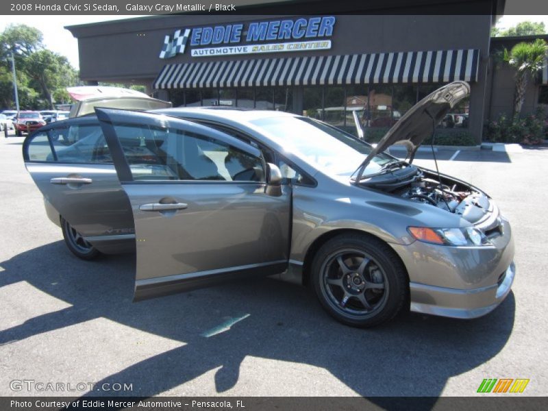 Galaxy Gray Metallic / Black 2008 Honda Civic Si Sedan