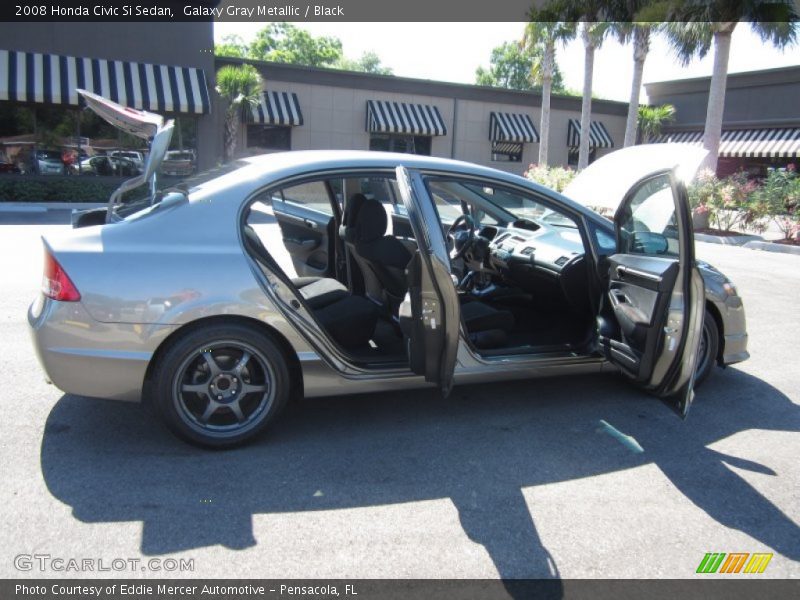 Galaxy Gray Metallic / Black 2008 Honda Civic Si Sedan