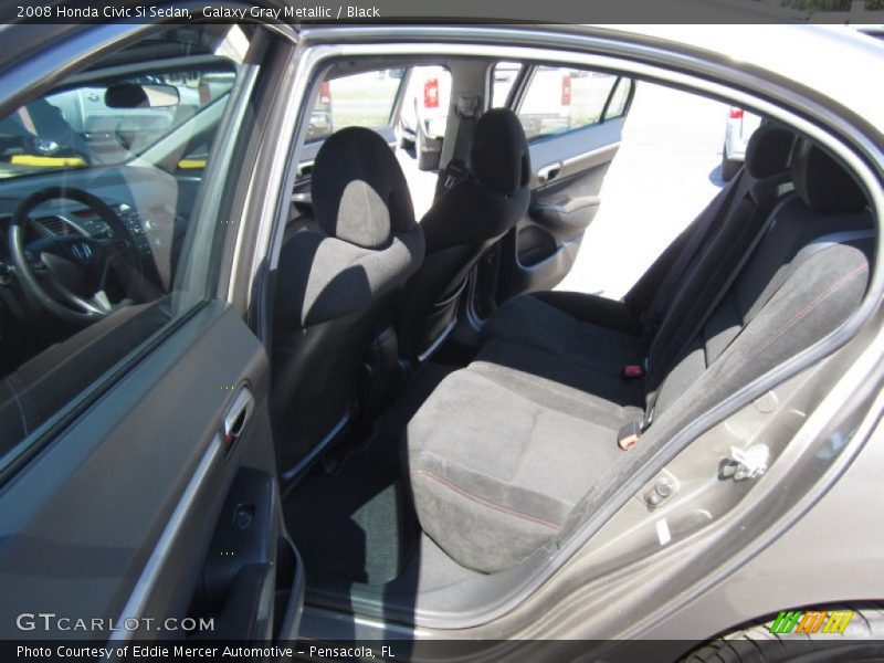 Galaxy Gray Metallic / Black 2008 Honda Civic Si Sedan