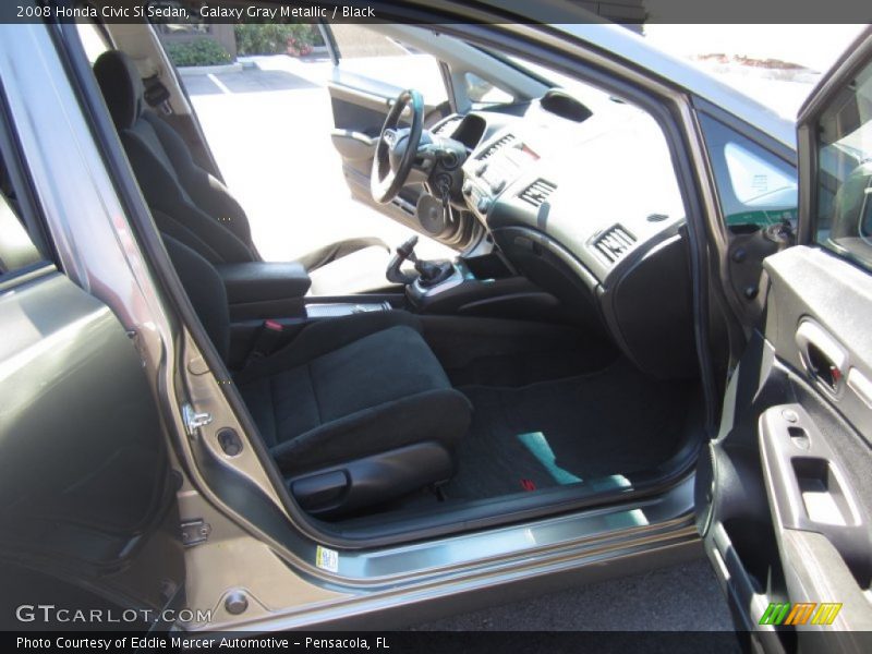 Galaxy Gray Metallic / Black 2008 Honda Civic Si Sedan