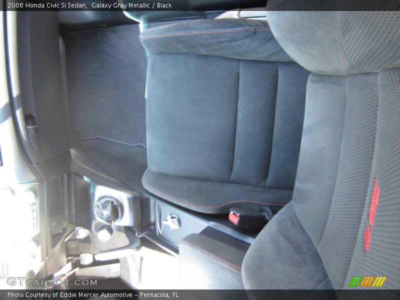 Galaxy Gray Metallic / Black 2008 Honda Civic Si Sedan