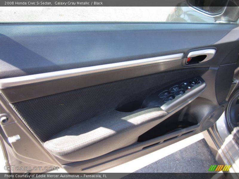 Galaxy Gray Metallic / Black 2008 Honda Civic Si Sedan