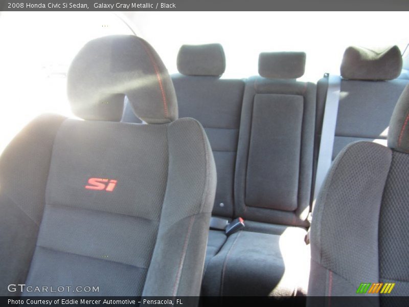 Galaxy Gray Metallic / Black 2008 Honda Civic Si Sedan