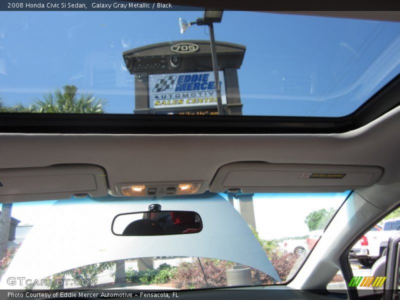 Galaxy Gray Metallic / Black 2008 Honda Civic Si Sedan