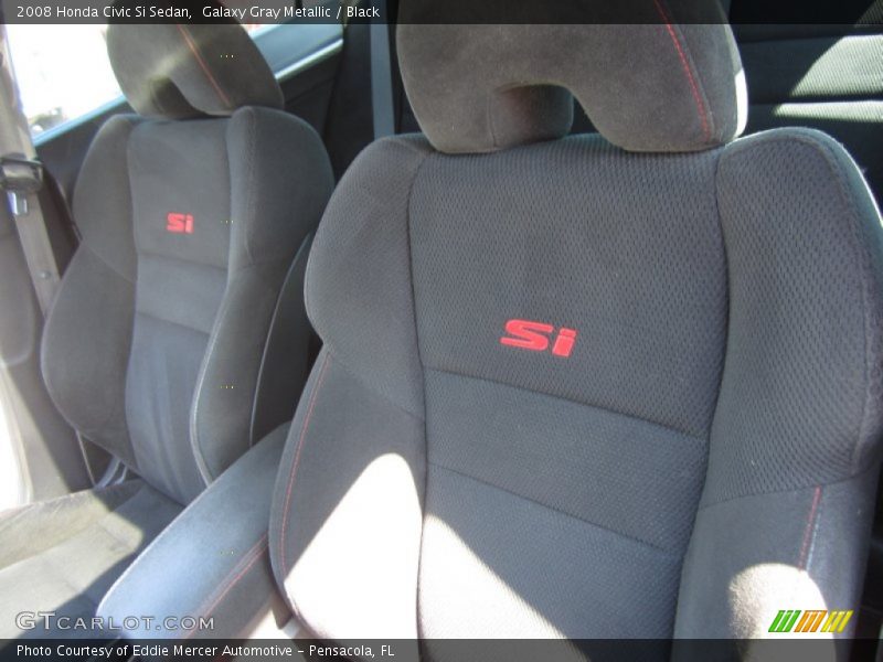 Galaxy Gray Metallic / Black 2008 Honda Civic Si Sedan