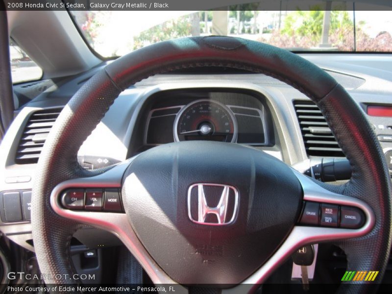 Galaxy Gray Metallic / Black 2008 Honda Civic Si Sedan