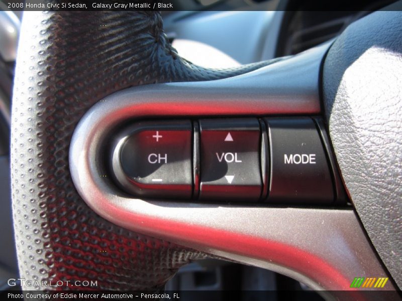 Galaxy Gray Metallic / Black 2008 Honda Civic Si Sedan