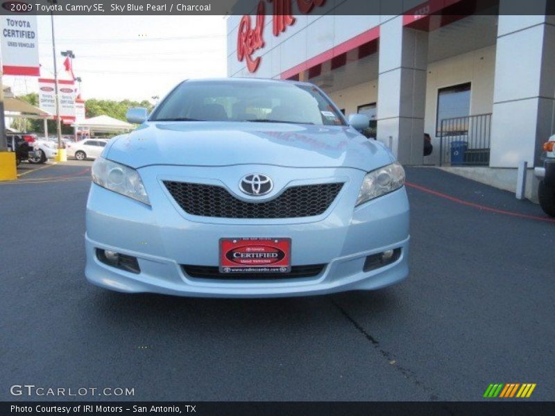 Sky Blue Pearl / Charcoal 2009 Toyota Camry SE