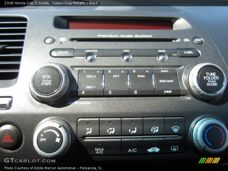 Galaxy Gray Metallic / Black 2008 Honda Civic Si Sedan