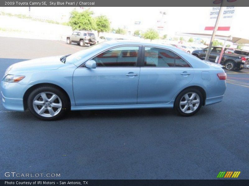 Sky Blue Pearl / Charcoal 2009 Toyota Camry SE