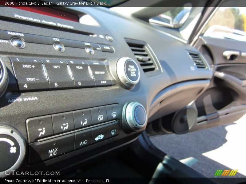 Galaxy Gray Metallic / Black 2008 Honda Civic Si Sedan
