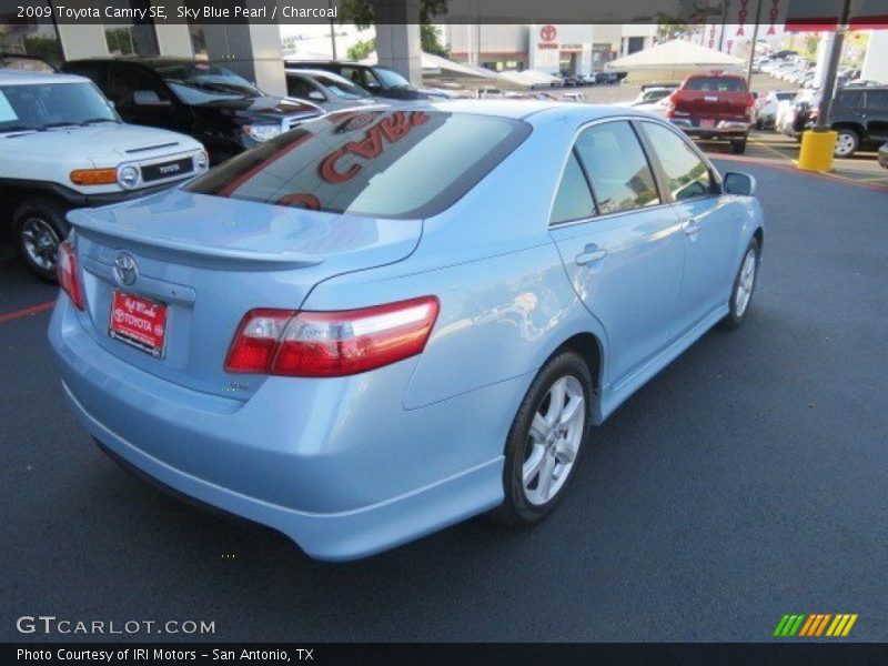 Sky Blue Pearl / Charcoal 2009 Toyota Camry SE