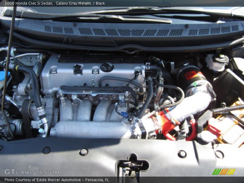 Galaxy Gray Metallic / Black 2008 Honda Civic Si Sedan