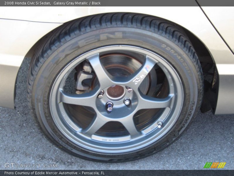 Galaxy Gray Metallic / Black 2008 Honda Civic Si Sedan
