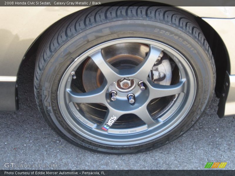 Galaxy Gray Metallic / Black 2008 Honda Civic Si Sedan