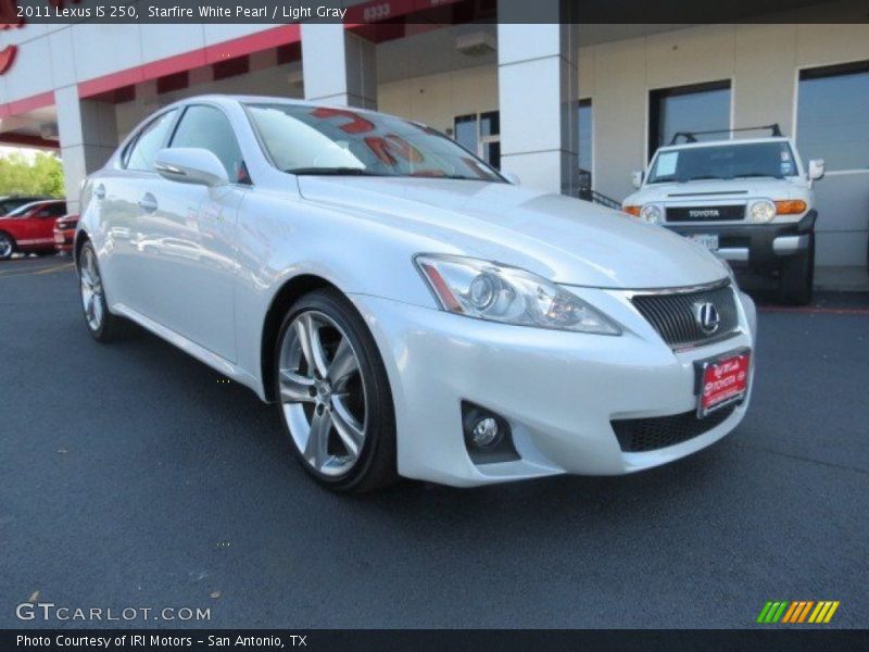 Starfire White Pearl / Light Gray 2011 Lexus IS 250