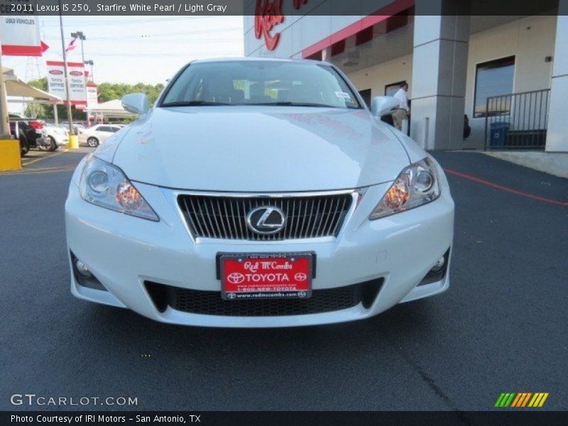 Starfire White Pearl / Light Gray 2011 Lexus IS 250