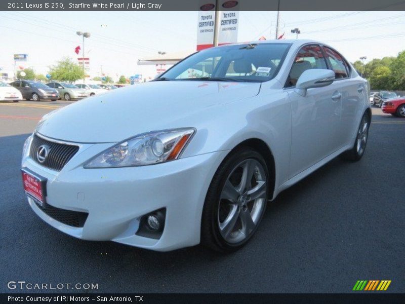 Starfire White Pearl / Light Gray 2011 Lexus IS 250