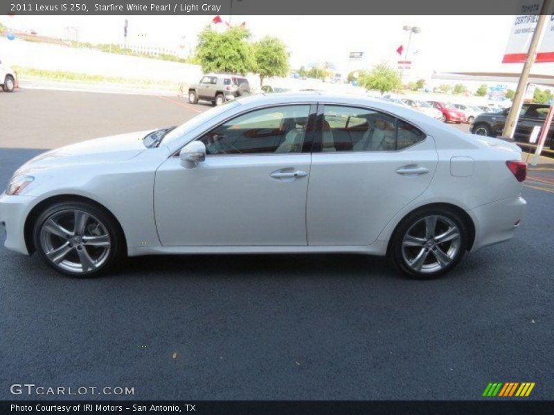 Starfire White Pearl / Light Gray 2011 Lexus IS 250