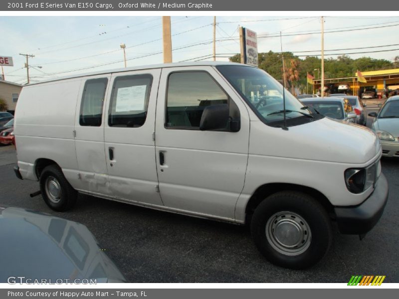 Oxford White / Medium Graphite 2001 Ford E Series Van E150 Cargo