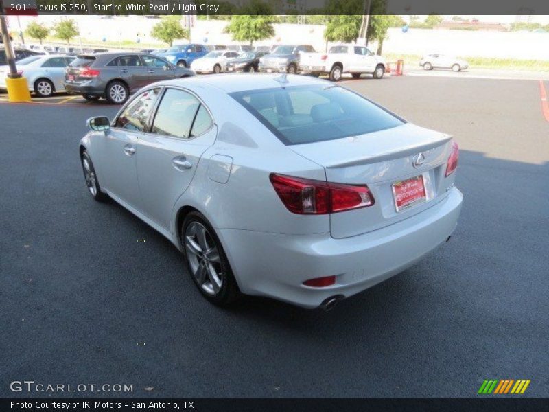 Starfire White Pearl / Light Gray 2011 Lexus IS 250