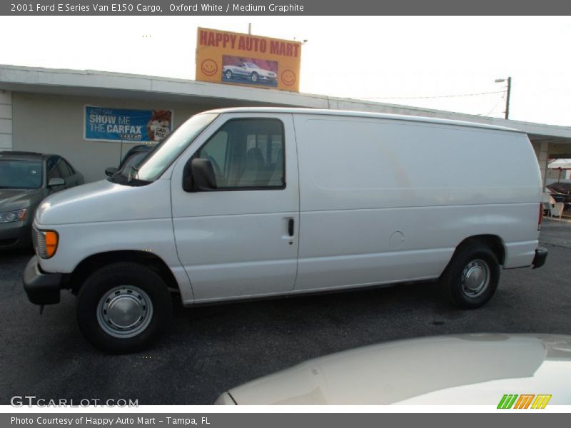 Oxford White / Medium Graphite 2001 Ford E Series Van E150 Cargo