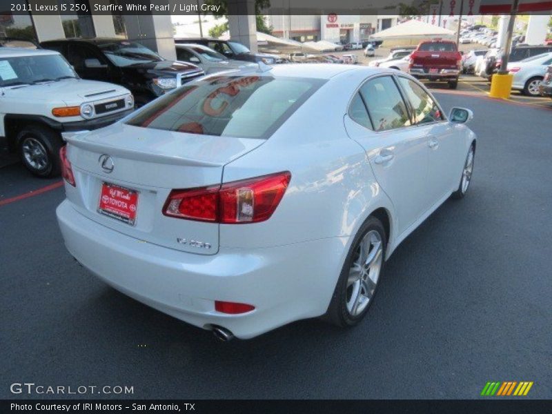 Starfire White Pearl / Light Gray 2011 Lexus IS 250