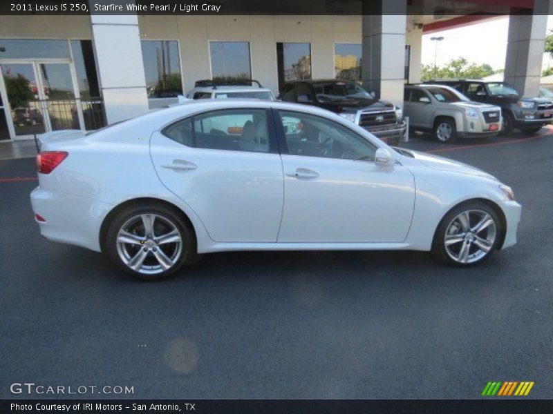 Starfire White Pearl / Light Gray 2011 Lexus IS 250