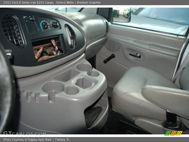Oxford White / Medium Graphite 2001 Ford E Series Van E150 Cargo