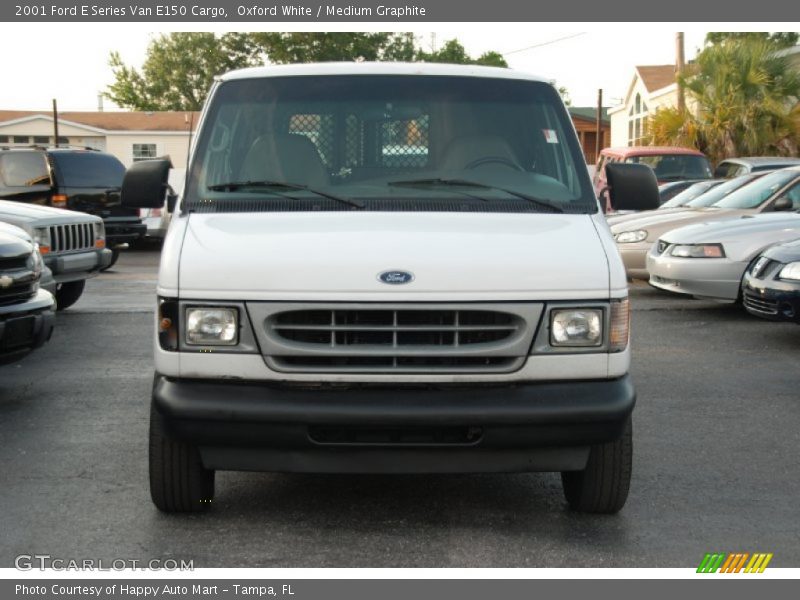 Oxford White / Medium Graphite 2001 Ford E Series Van E150 Cargo