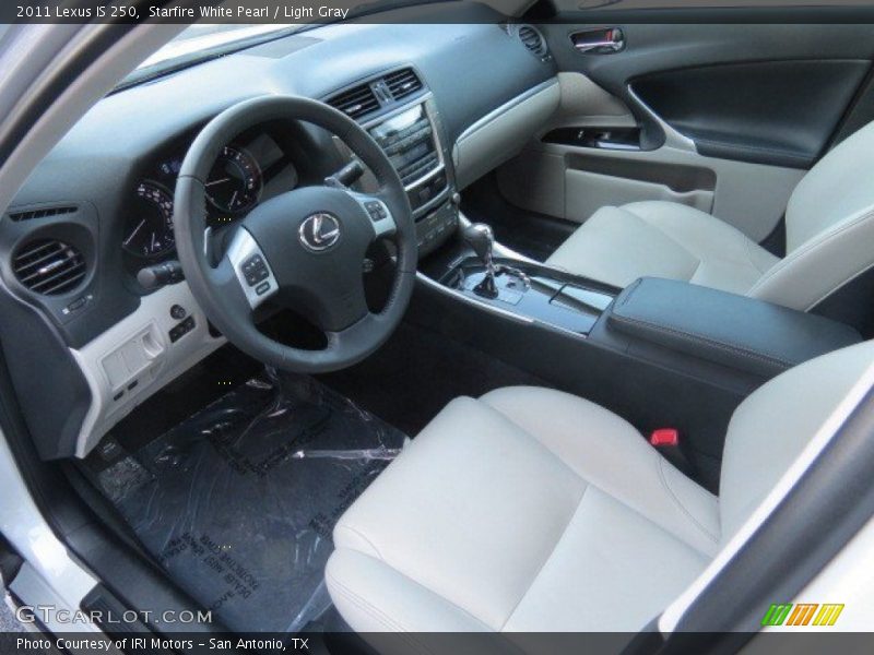 Starfire White Pearl / Light Gray 2011 Lexus IS 250