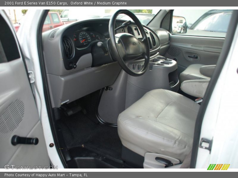 Oxford White / Medium Graphite 2001 Ford E Series Van E150 Cargo