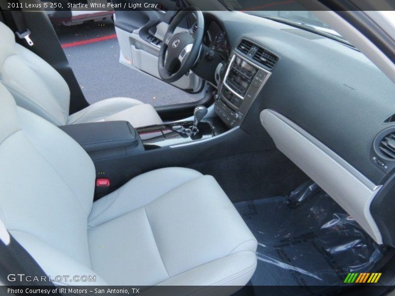 Starfire White Pearl / Light Gray 2011 Lexus IS 250
