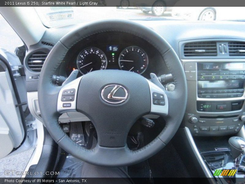 Starfire White Pearl / Light Gray 2011 Lexus IS 250