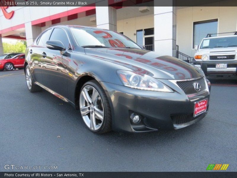Smoky Granite Mica / Black 2011 Lexus IS 250