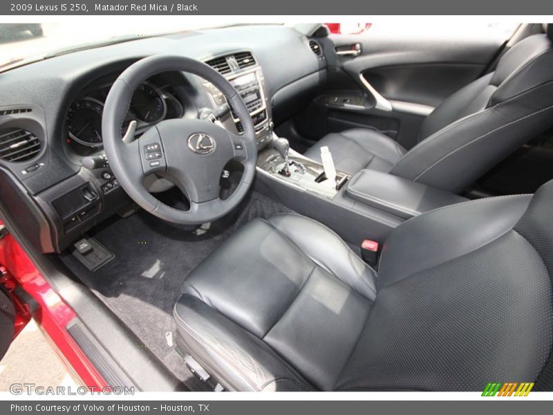 Matador Red Mica / Black 2009 Lexus IS 250