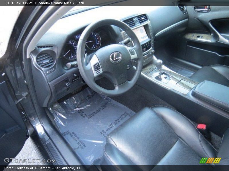 Smoky Granite Mica / Black 2011 Lexus IS 250