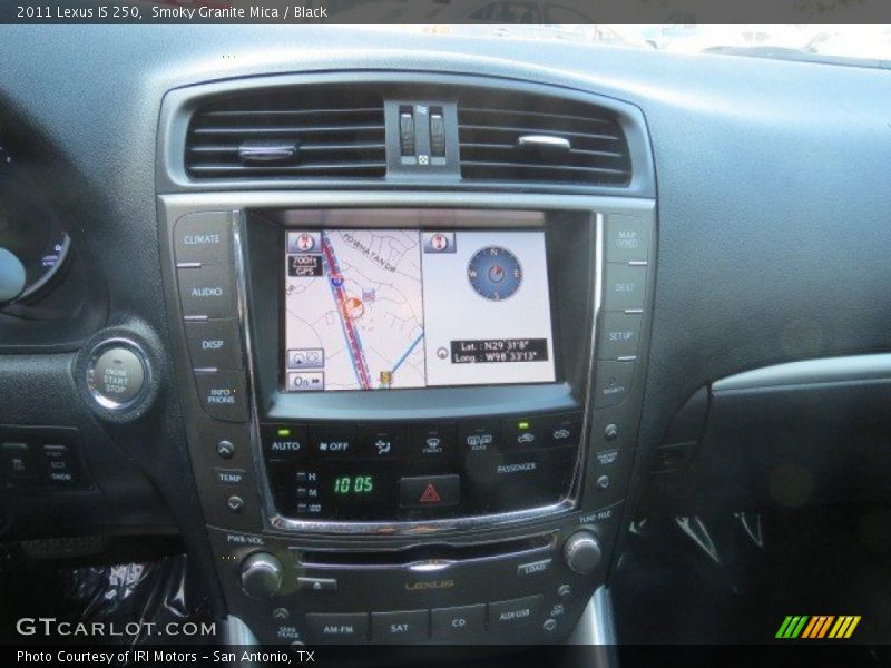 Smoky Granite Mica / Black 2011 Lexus IS 250