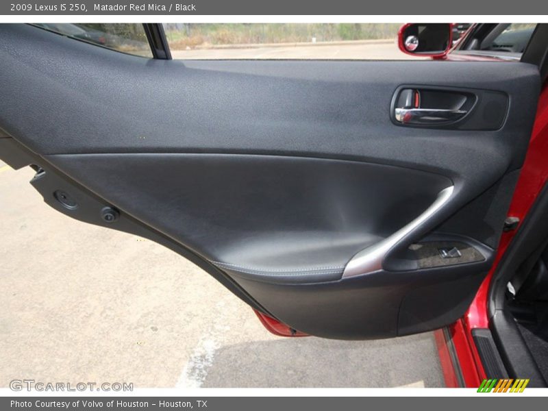 Matador Red Mica / Black 2009 Lexus IS 250