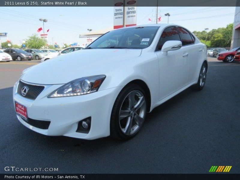 Starfire White Pearl / Black 2011 Lexus IS 250