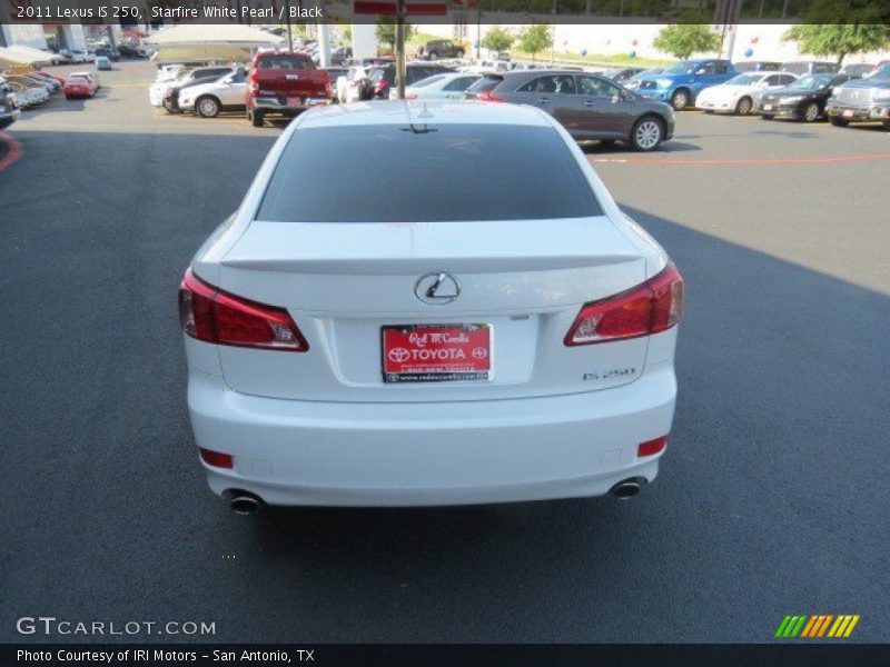 Starfire White Pearl / Black 2011 Lexus IS 250